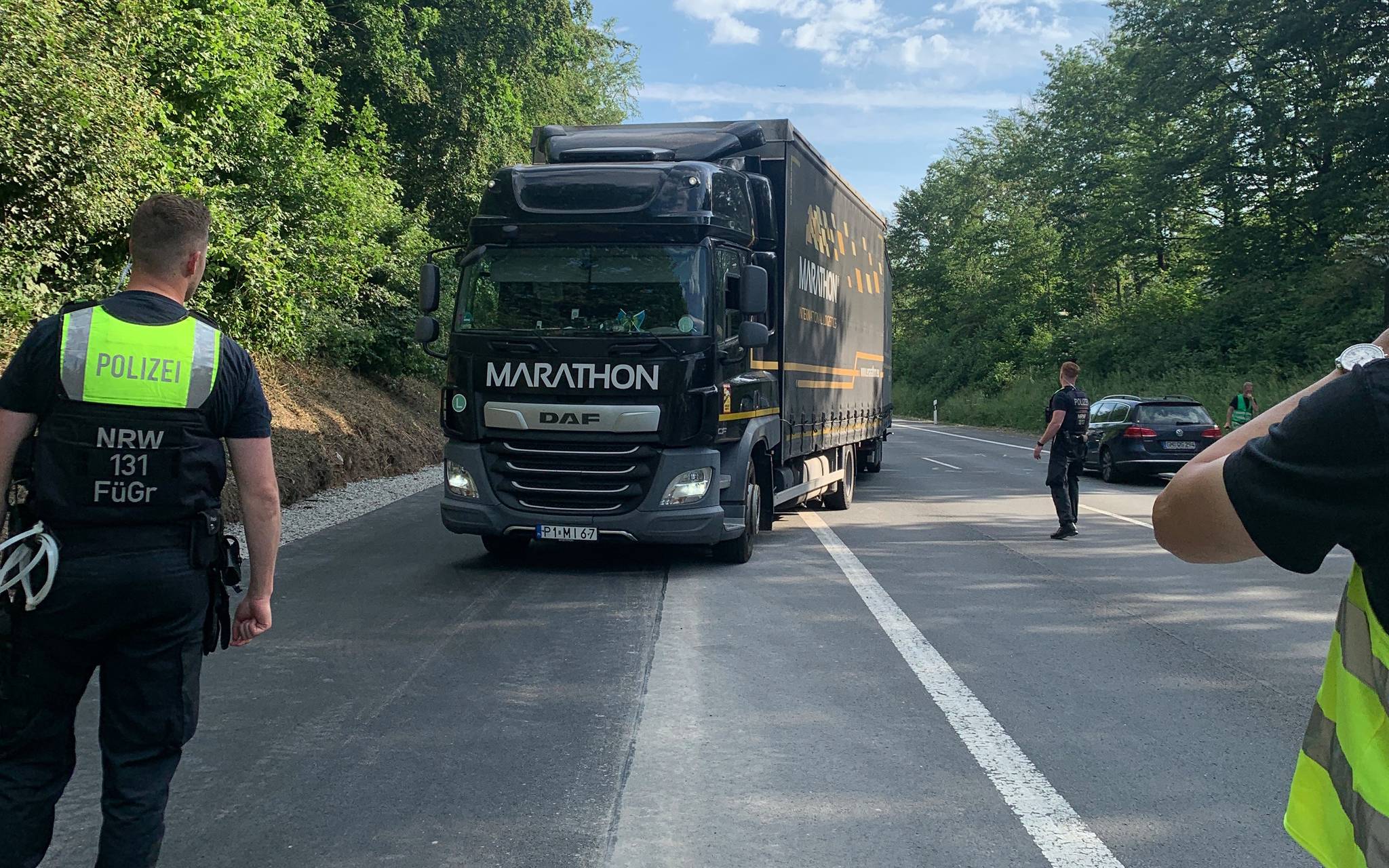 LKW Durchfahrtskontrollen Polizei
