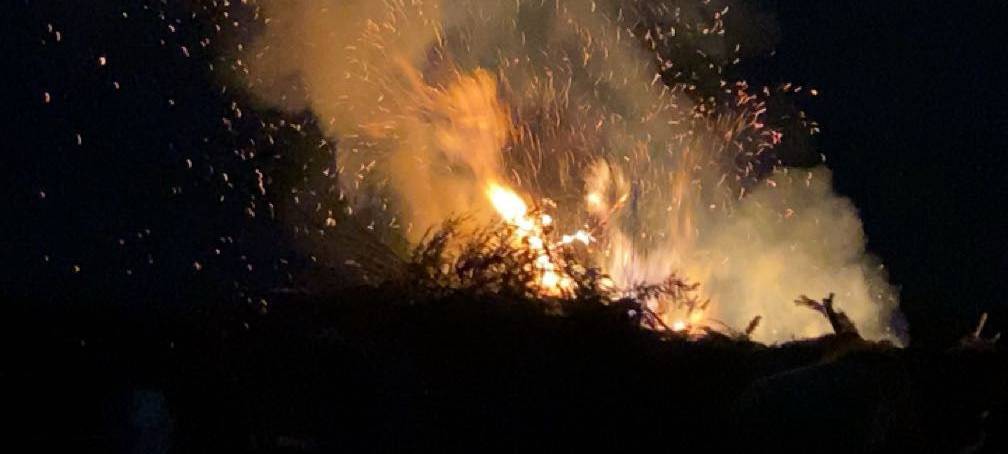 Osterfeuer im Märkischen Kreis