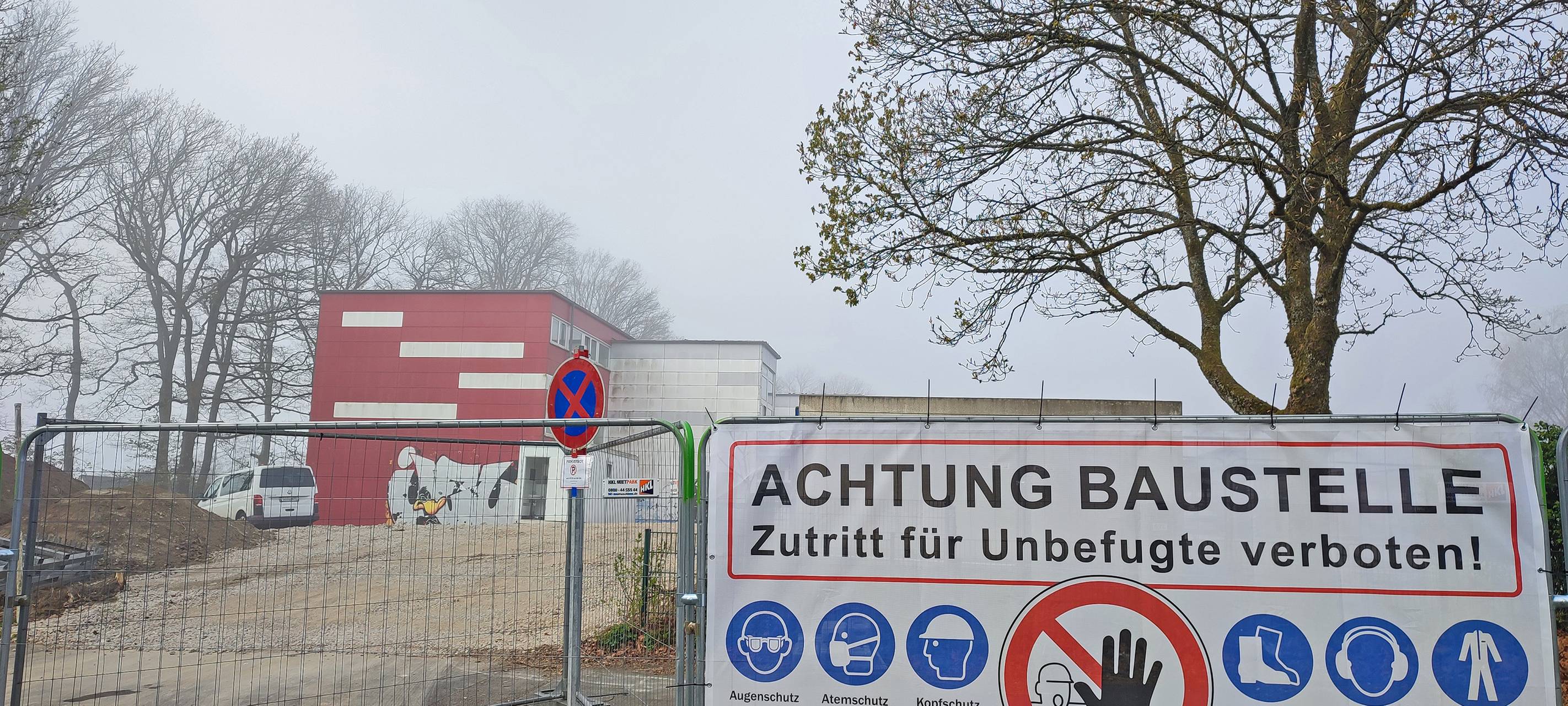 Abbruch Grundschule Lösenbach im Zeitplan
