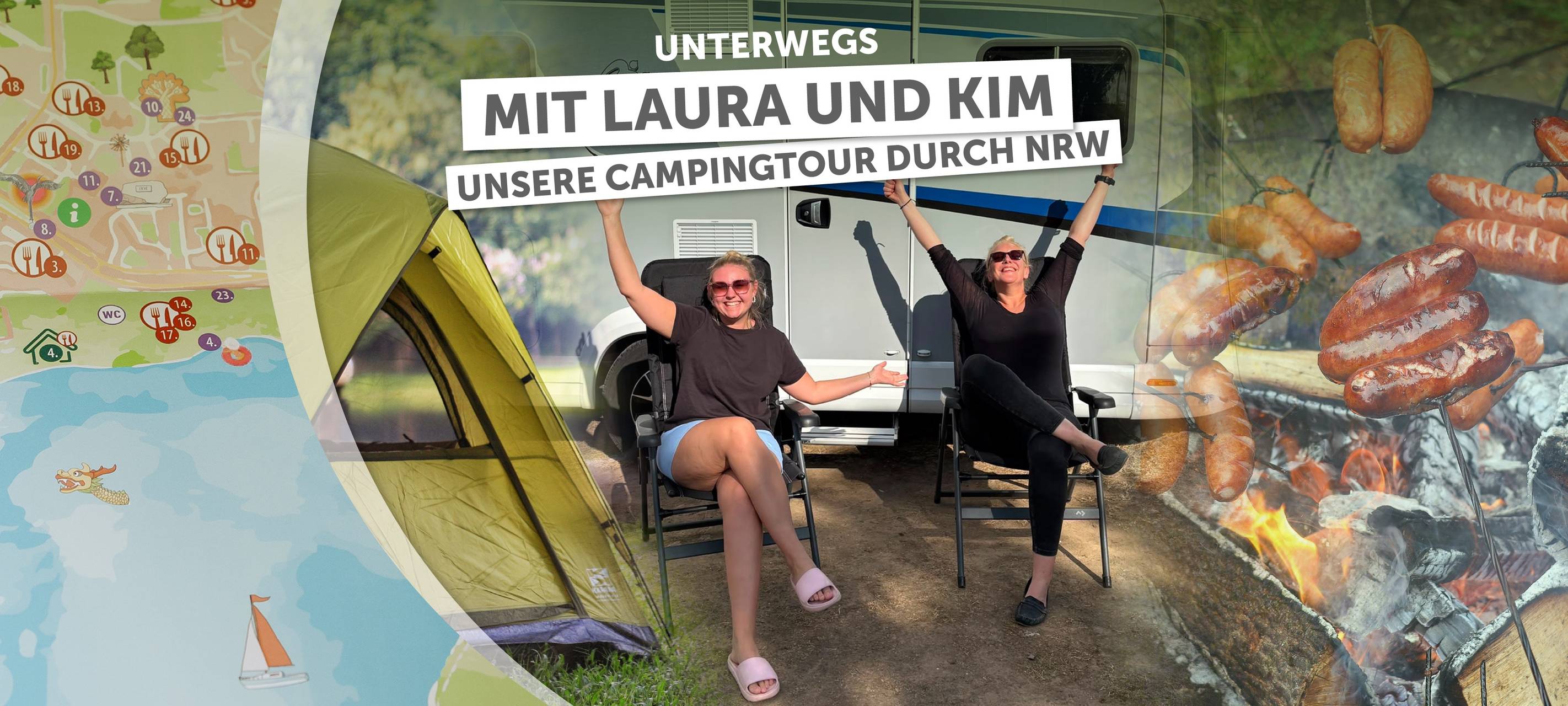 Unterwegs mit Laura und Kim: Unsere Campingtour durch NRW