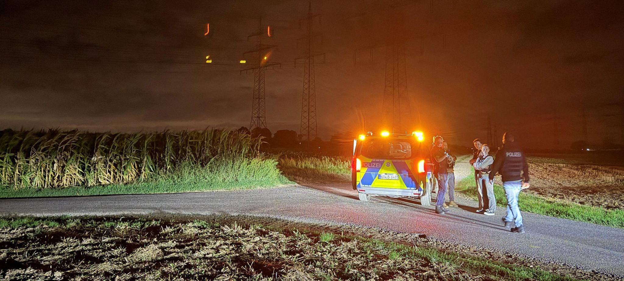 Polizeieinsatz am Umspannwerk in Dormagen
